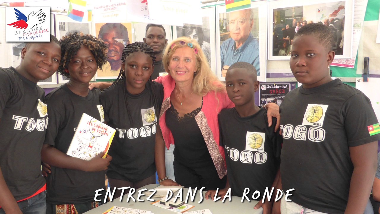 Les villages Copains du monde du Secours Populaire avec Dominique Dimey