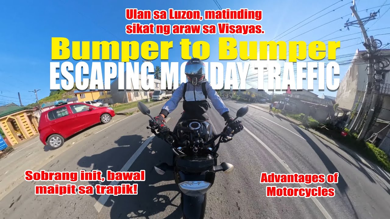 Monday Traffic Battle 😅 | MotoVlog Suzuki | Epic Tacloban Traffic #motorcycle #motovlog #insta360