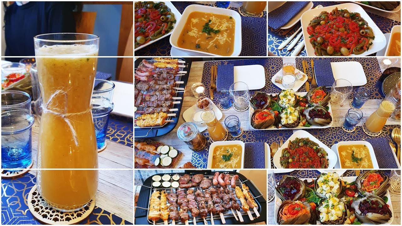 مائدة افطار رمضان بدون معجنات بأفكار متنوعة واجابة على أسئلتكم حول الديتوكس/عصيرالفواكه والخضر الصحي