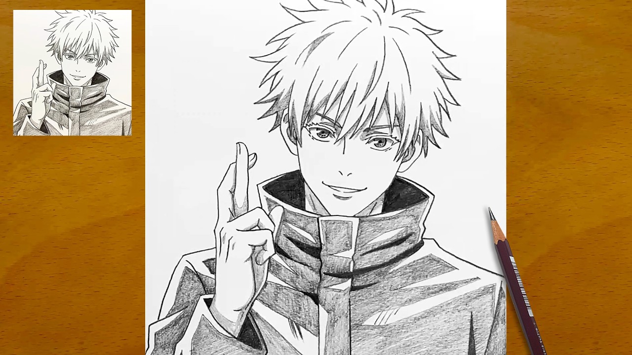 How to Draw Gojo Satoru Infinite Void | Anime Art Tutorial