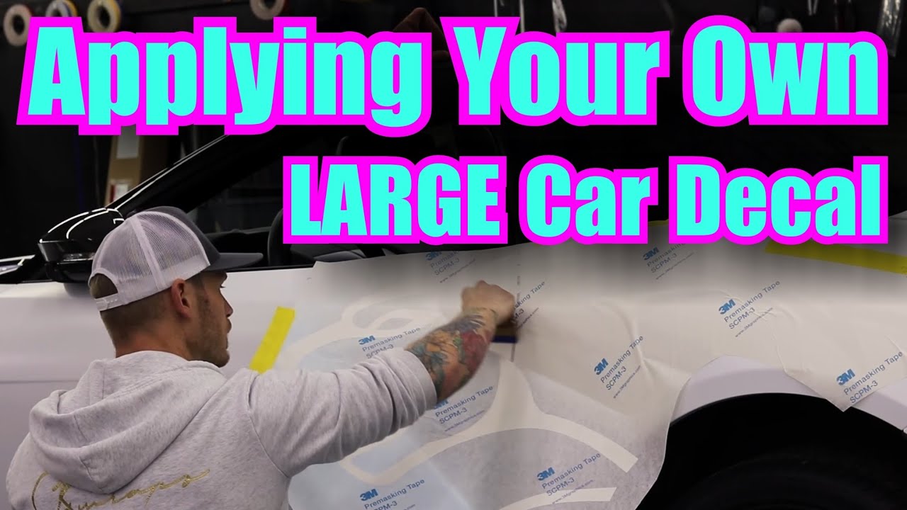 GHOST Car Decals (LARGE) | Apply Non Air Release Decals