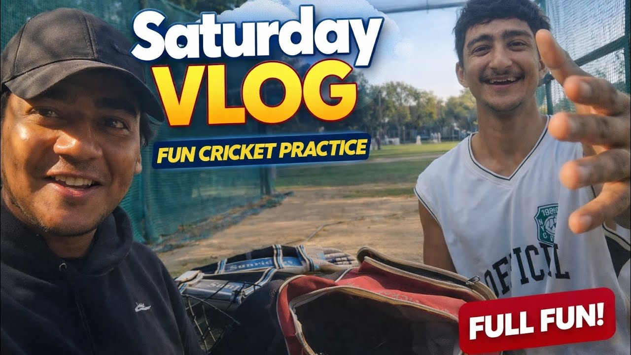 Finally Net practice hogyi aaj 🤩🏏 full enjoy 