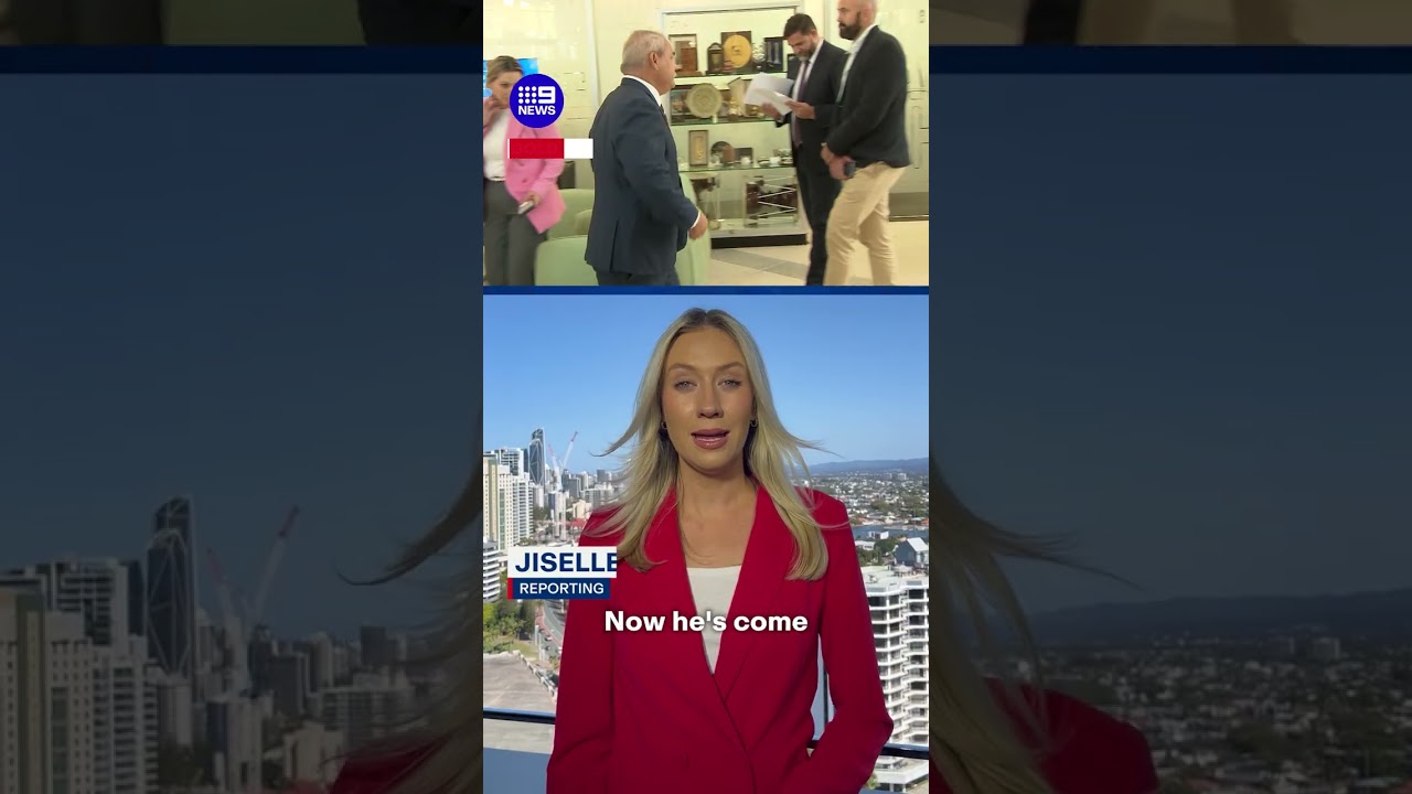Tom Tate swears, storms off during press conference | 9 News Australia