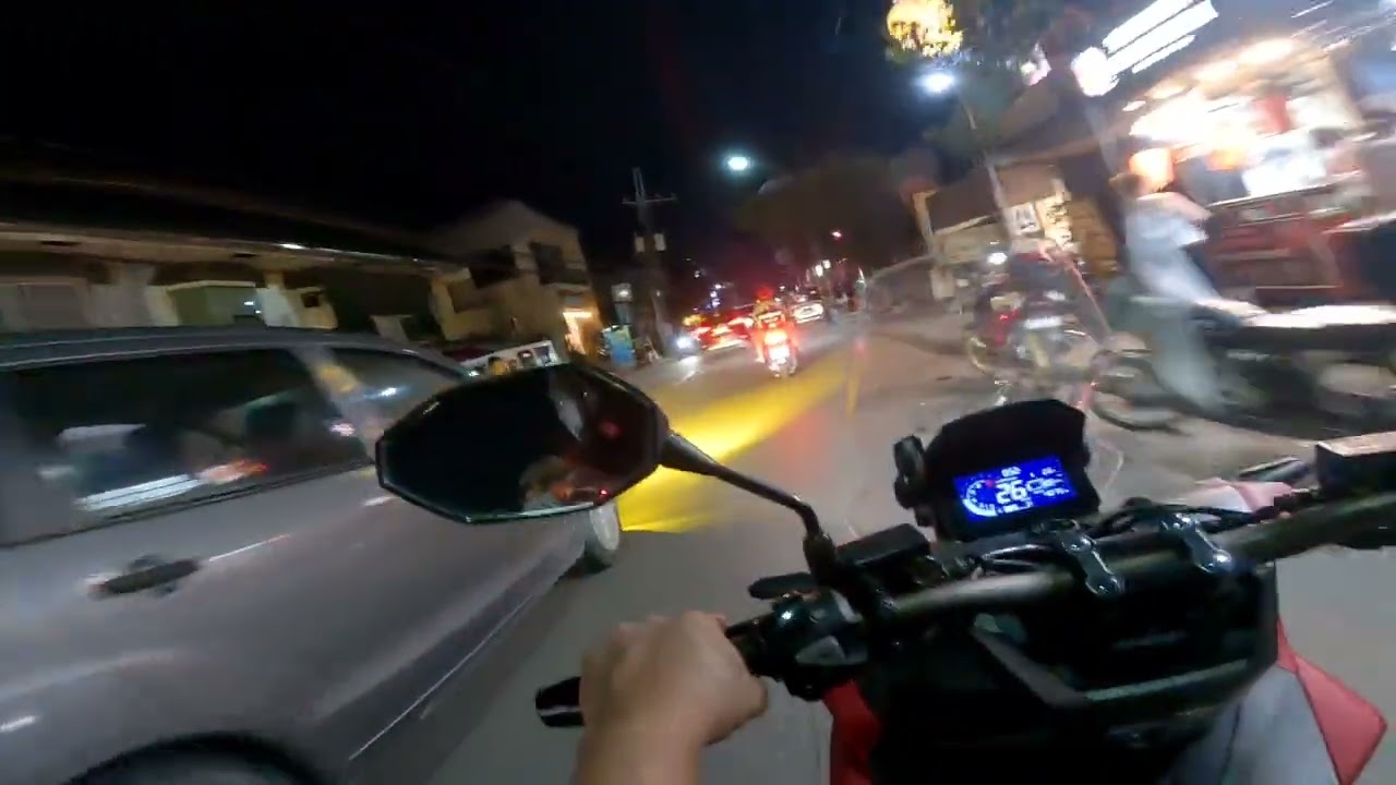 Riding motorcycle in Philippines 
