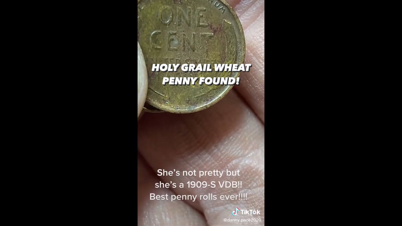 Holy grail wheat penny found. #wheatpenny #coinroll #penny #foryou