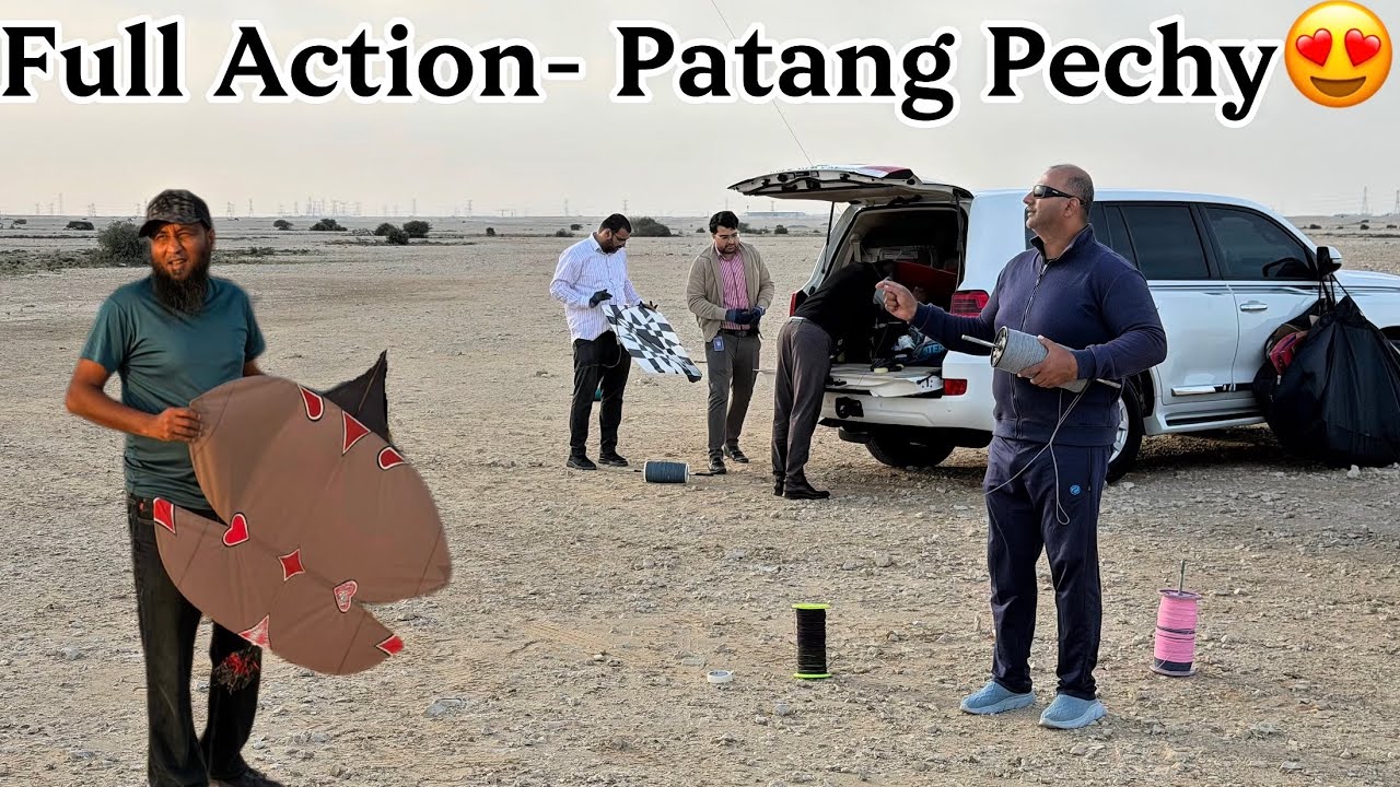 Patang Pechy | Full Fighting Action - Drone Views | QatarKiteClub