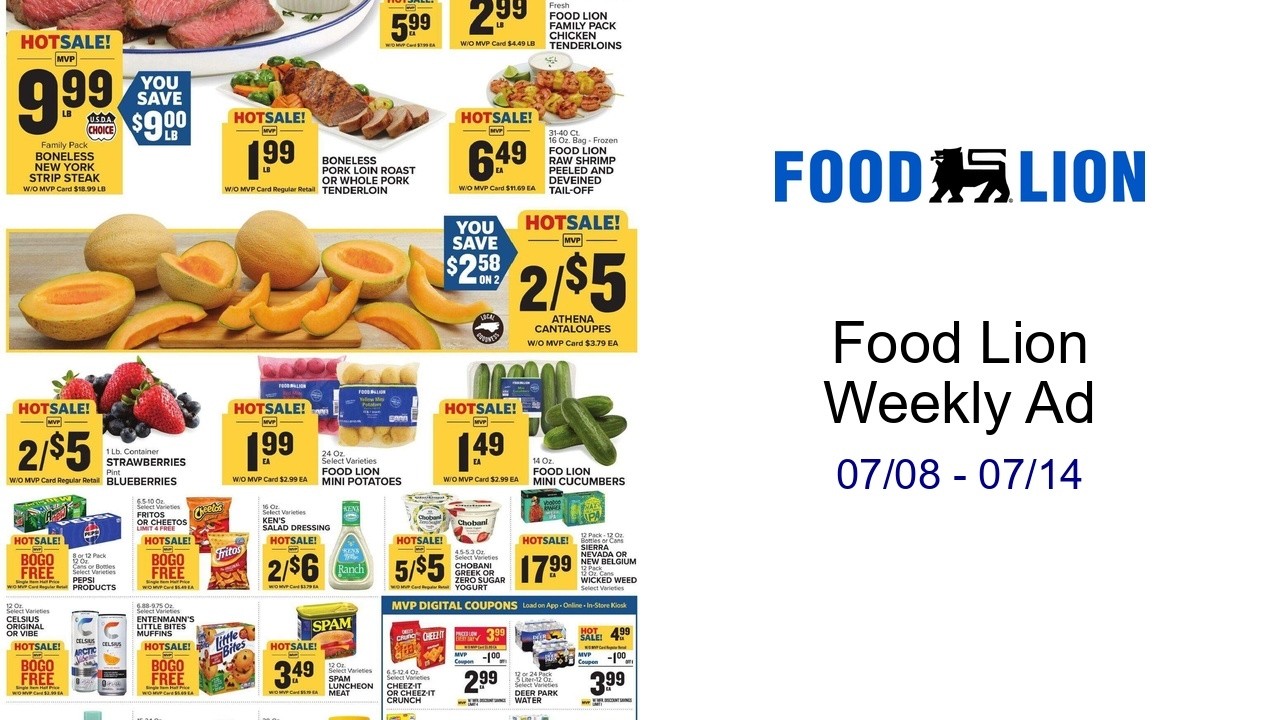 Food Lion Weekly Ad 07/08 - 07/14
