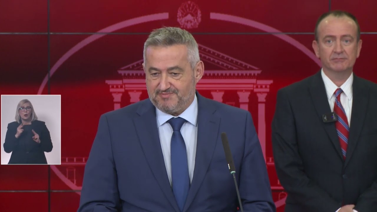 Прес-конференција на претседателот на Владата, Мицкоски министерот Таравари и дир. на ФЗО Клековски