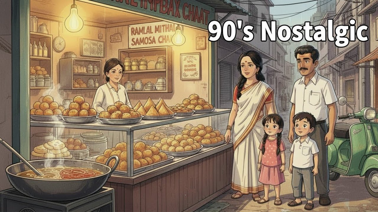 Life Before Smartphones ☔ Cozy 90s Rainy Night | Ghibli Inspired Ambience