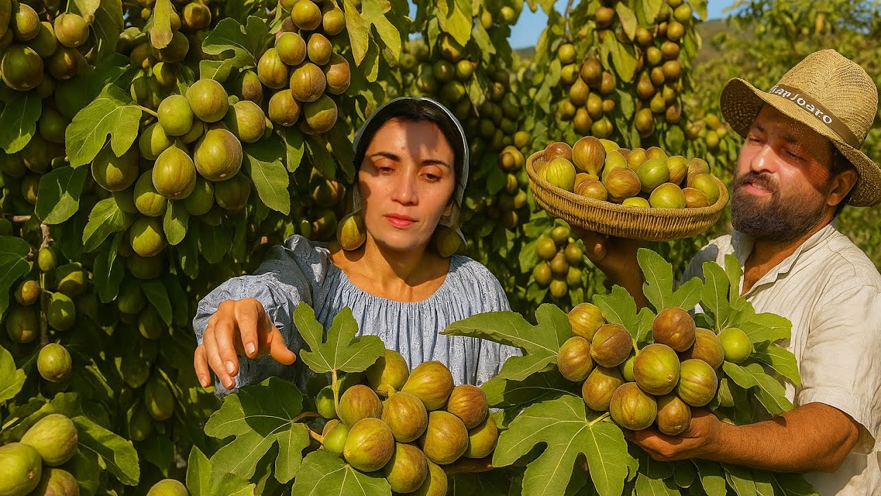 Простая деревенская жизнь: сбор инжира и приготовление трёх вкуснейших рецептов