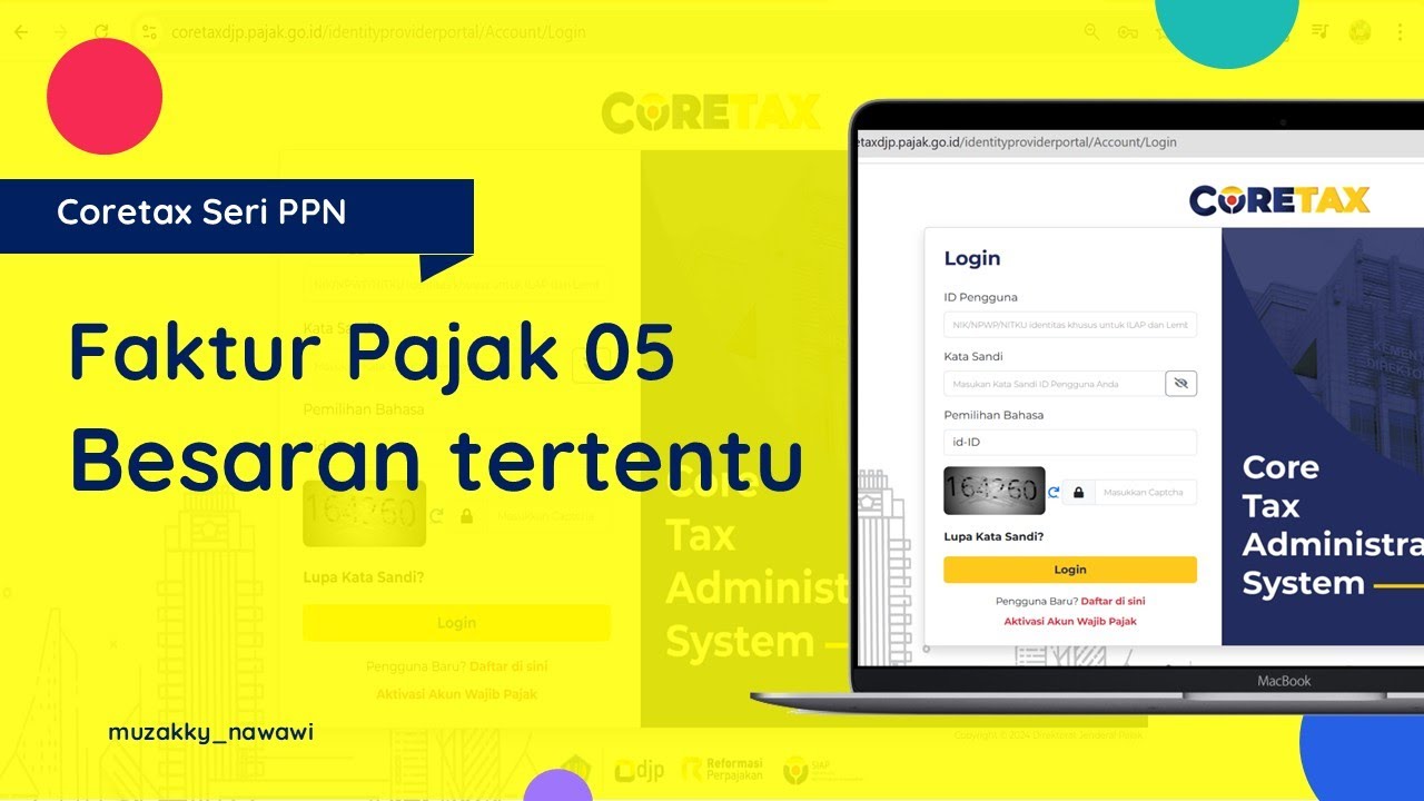 Buat Faktur Pajak Kode 05 Besaran Tertentu