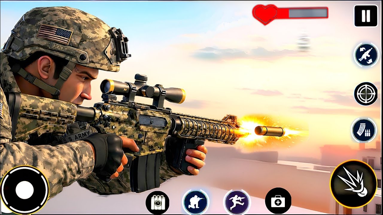 Sniper Shot 3D: Offline Gun Shooting Game _ Android GamePlay
