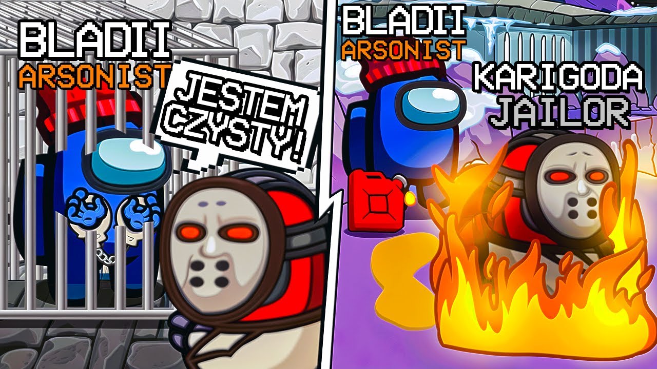 Jako ARSONIST Okłamałem JAILORA KARIGODĘ *Nabrał się Frajer* w AMONG US!!!