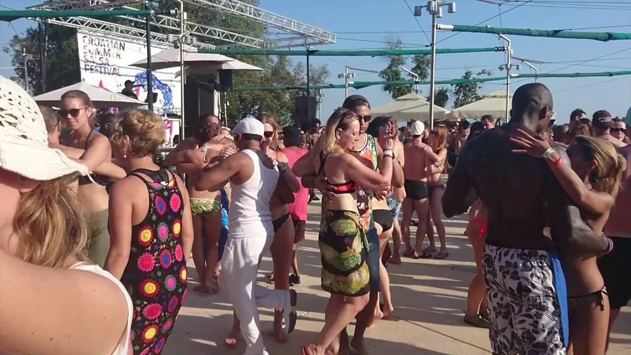 Summer Sensual Days - Rovinj -  Pool party - Varun and a Russian girl dancing Kizomba
