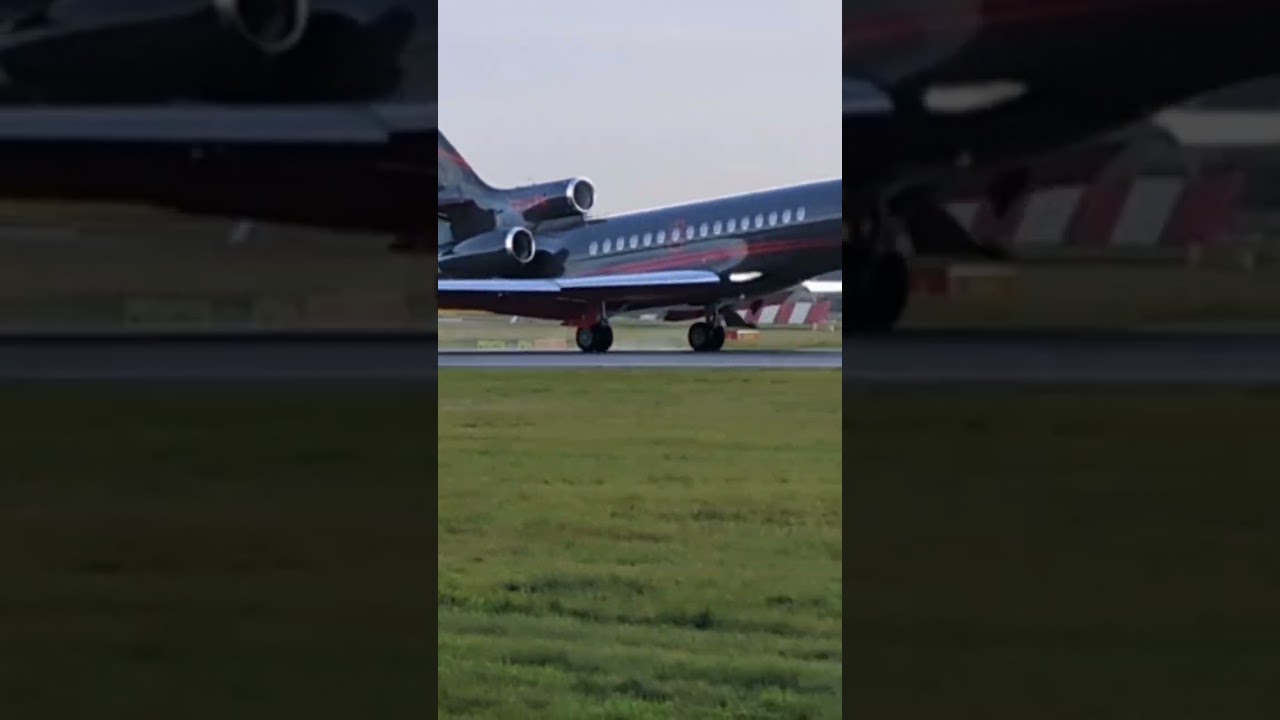 Dassault Falcon 8X Private Jet Landing Edinburgh #shorts