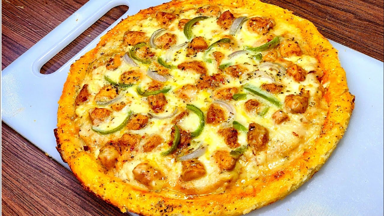 Chicken Tandoori Pizza Recipe | Tandoori Chicken Pizza