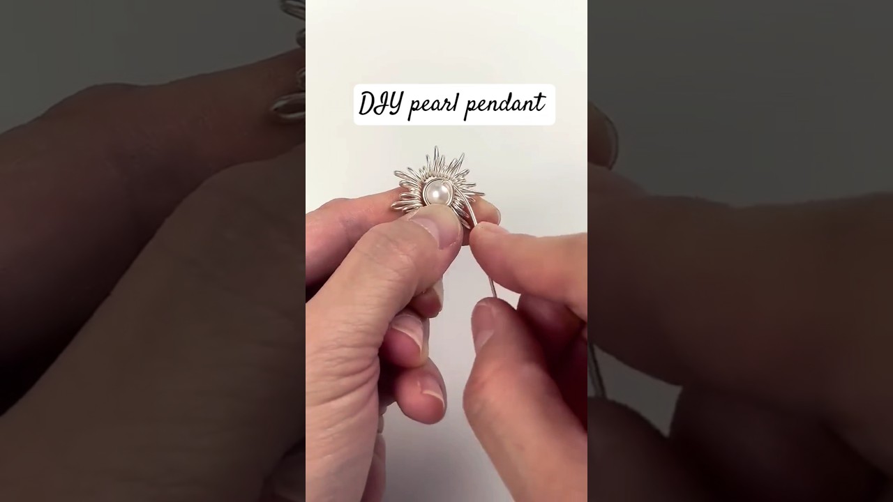 DIY original handmade Pearl pendant 