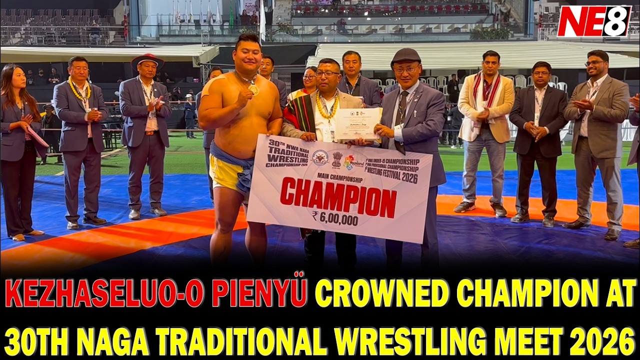 KEZHASELUO-O PIENYÜ CROWNED CHAMPION AT 30TH NAGA TRADITIONAL WRESTLING MEET 2026