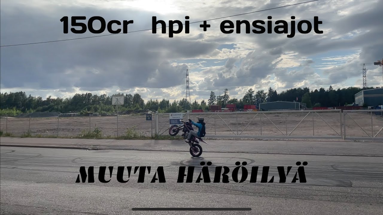 Husqvarna cr 150 hpi ja perseilyä.....