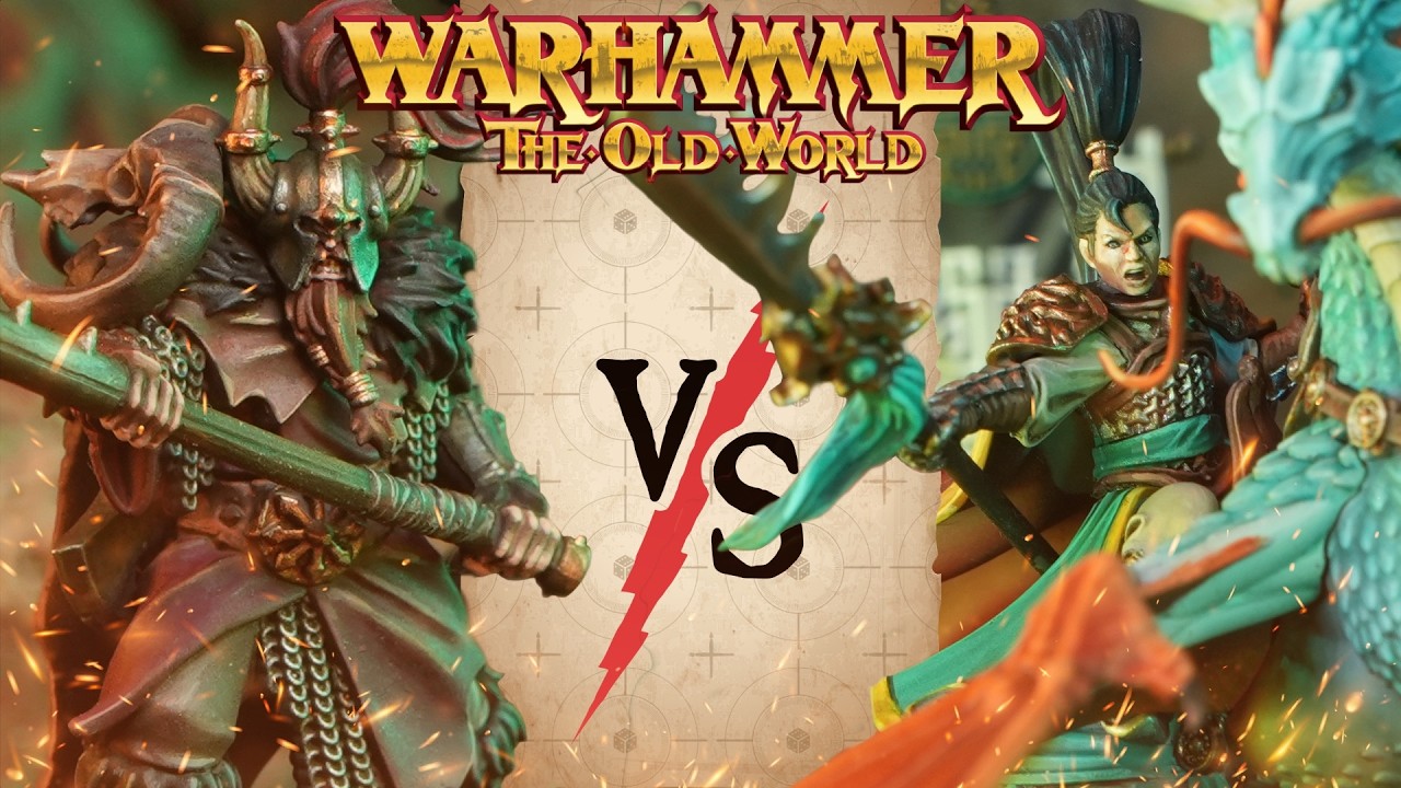 *NEW ARMIES* Grand Cathay vs Warriors of Chaos | Warhammer Old World Battle Report