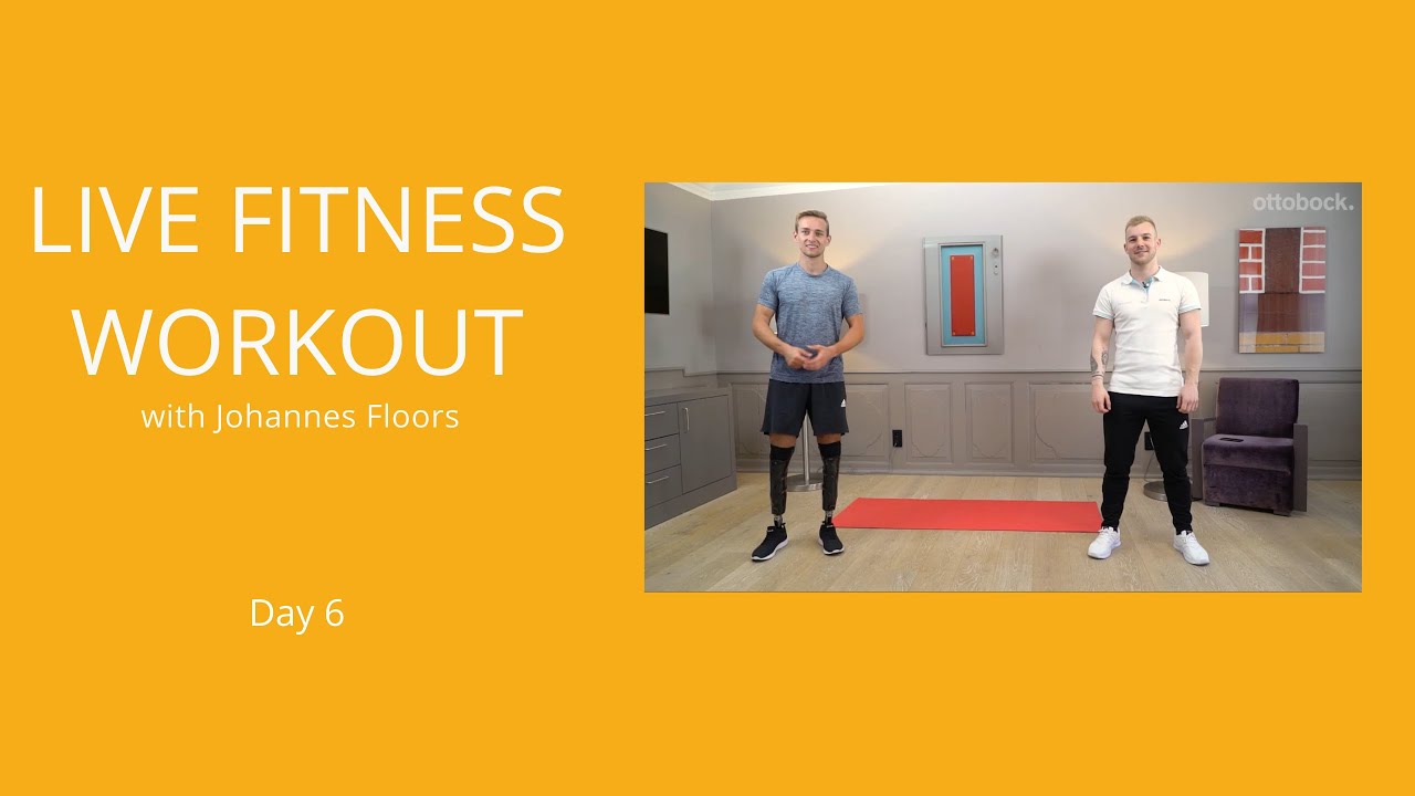 Day 6 | Live Fitness workout with Paralympic athlete Johannes Floors - Full Body | Ottobock