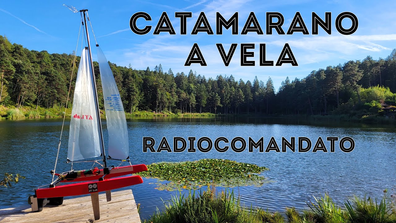 Il Catamarano a Vela va più Veloce di una Barca a Motore RC e si Muove SOLO con il Vento - Fai Da Te