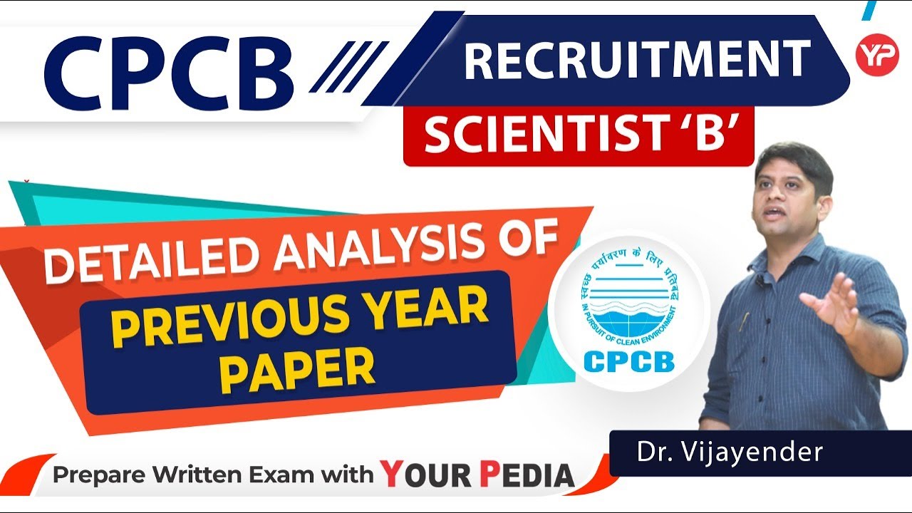 Detailed analysis of CPCB previous year paper | CPCB Scientist B written exam preparation