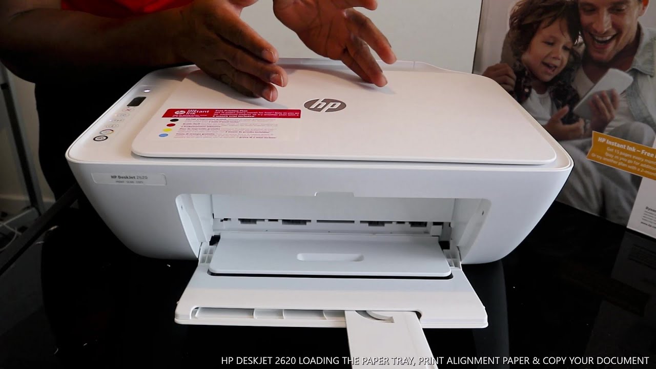 HP DESKJET 2620 LOADING THE PAPER TRAY, PRINT ALIGNMENT PAPER & COPY YOUR DOCUMENT
