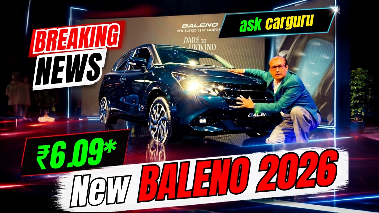 ₹6.09 Lakh, 2026 New Baleno Facelift Walkaround: ADAS Level 2 Aur Ventilated Seats 🔥 Ask CarGuru