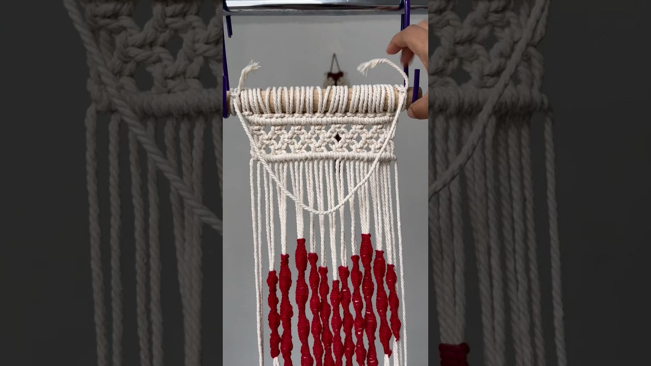 El nudo más fácil y resistente para colgar tu tapiz de macramé a la pared 