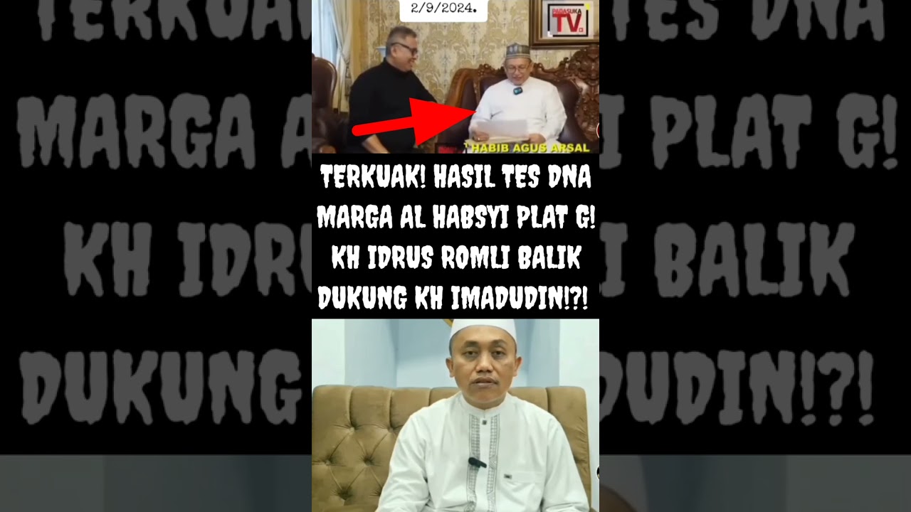 GEMPAR! KH IDRUS ROMLI BERALIH DUKUNGAN SETELAH TAU HASIL TES DNA PLAT G!?! #nasabhabaib #viralshort