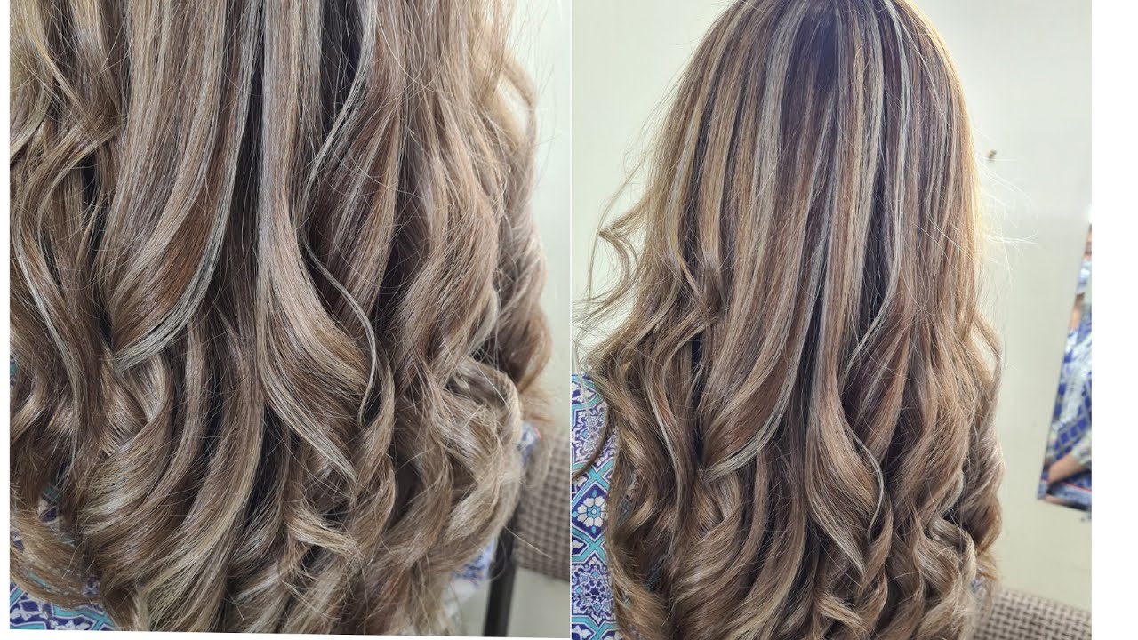 Grey highlights on blonde hair