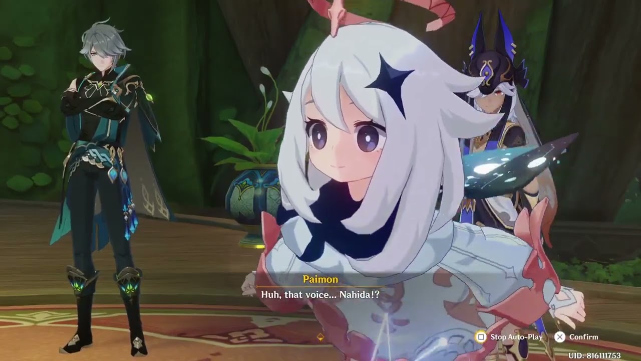 NAHIDA POSSESSED AETHER GENSHIN IMPACT CUTSCENE