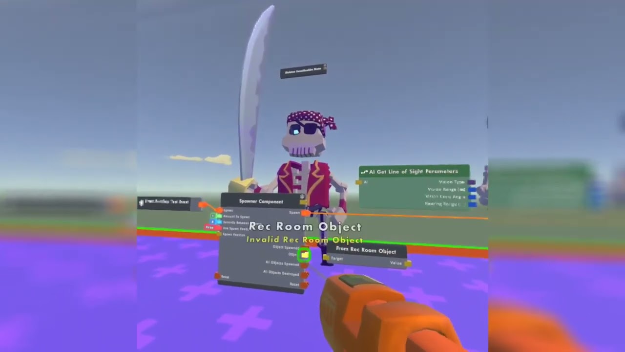 Rec room projectile launcher damage Ai tutorial