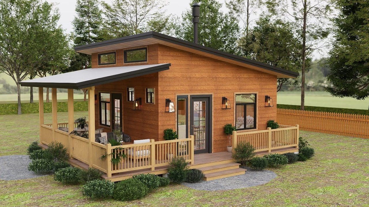 This 20×20 ft Small House Feels Amazingly Warm & Practical