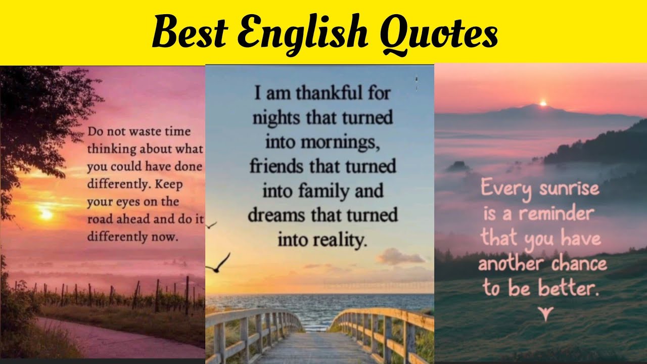 Best English Quotes | Motivational Quotes For Success In Life | English Motivational Quotes