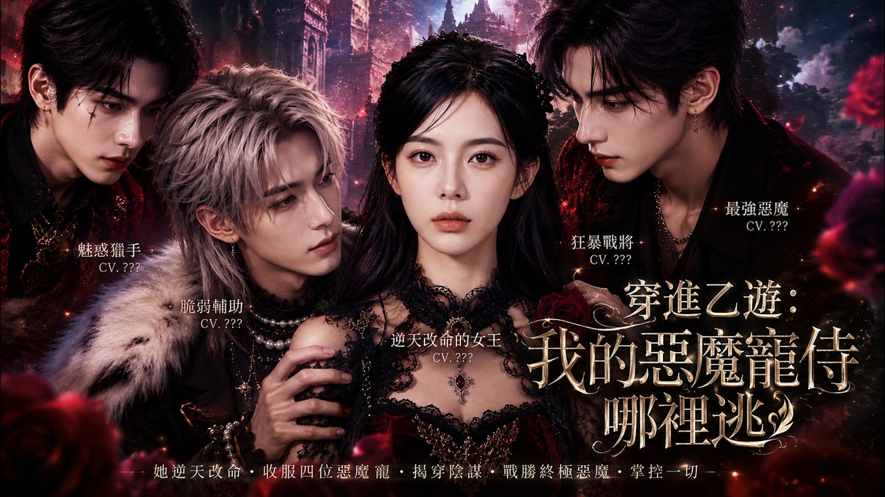 現代社畜意外穿越乙遊成惡毒女配，綁定攻略系統後逆轉命運，收服四位黑化惡魔寵最終逆襲掌權開啟女尊人生!【穿進乙遊：我的惡魔寵侍哪裡逃】