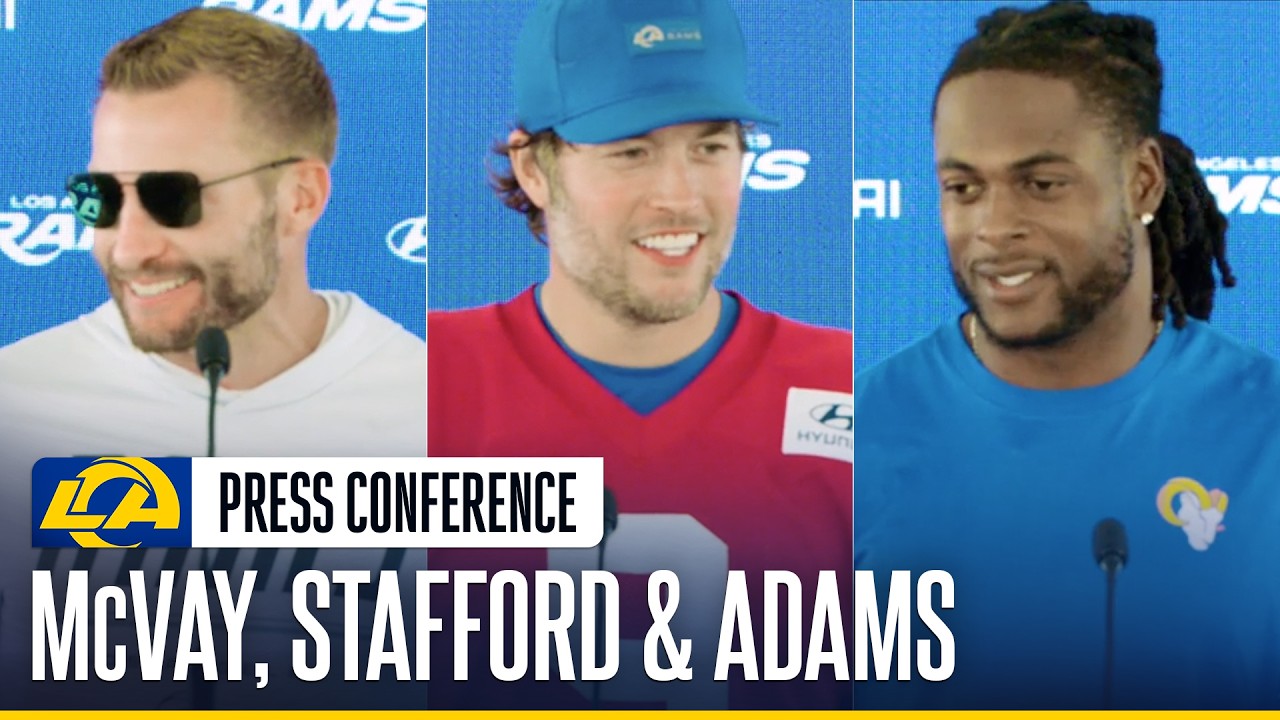 Sean McVay, Matthew Stafford & Davante Adams Talk Giants Preparation, Lessons from Australia & More
