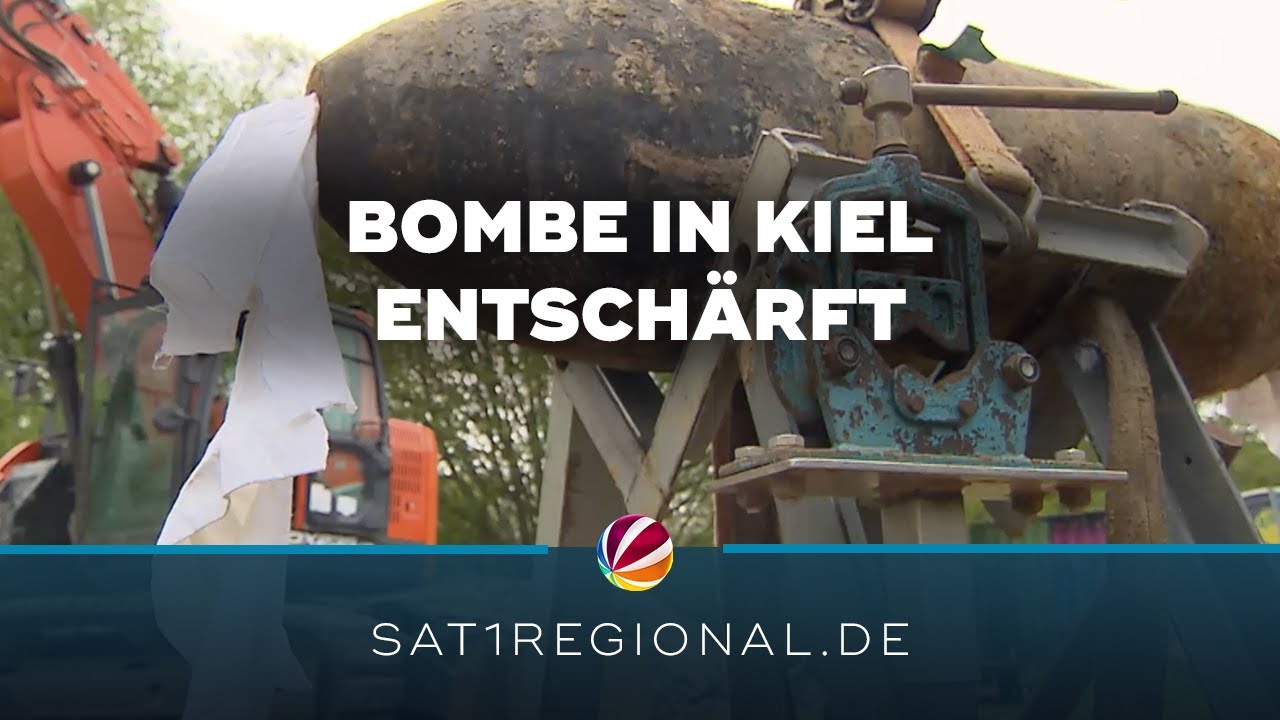 Bombe in Kiel entschärft: 11.500 Menschen mussten Wohnungen verlassen