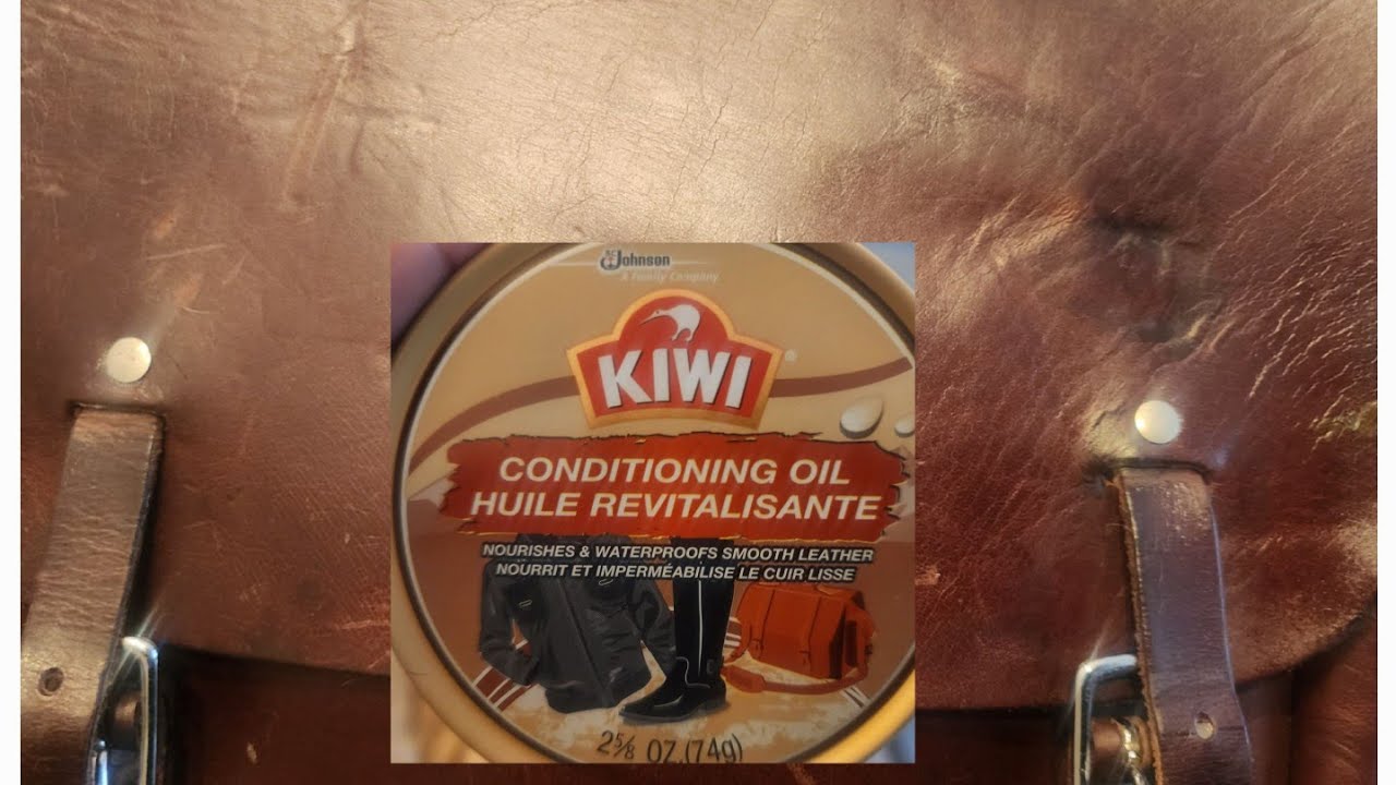 KIWI LEATHER CONDITIONING OIL. PROTECT,  SMOOTHEN,  WATERPROOF,  AND NOURISHE YOUR LEATHER.