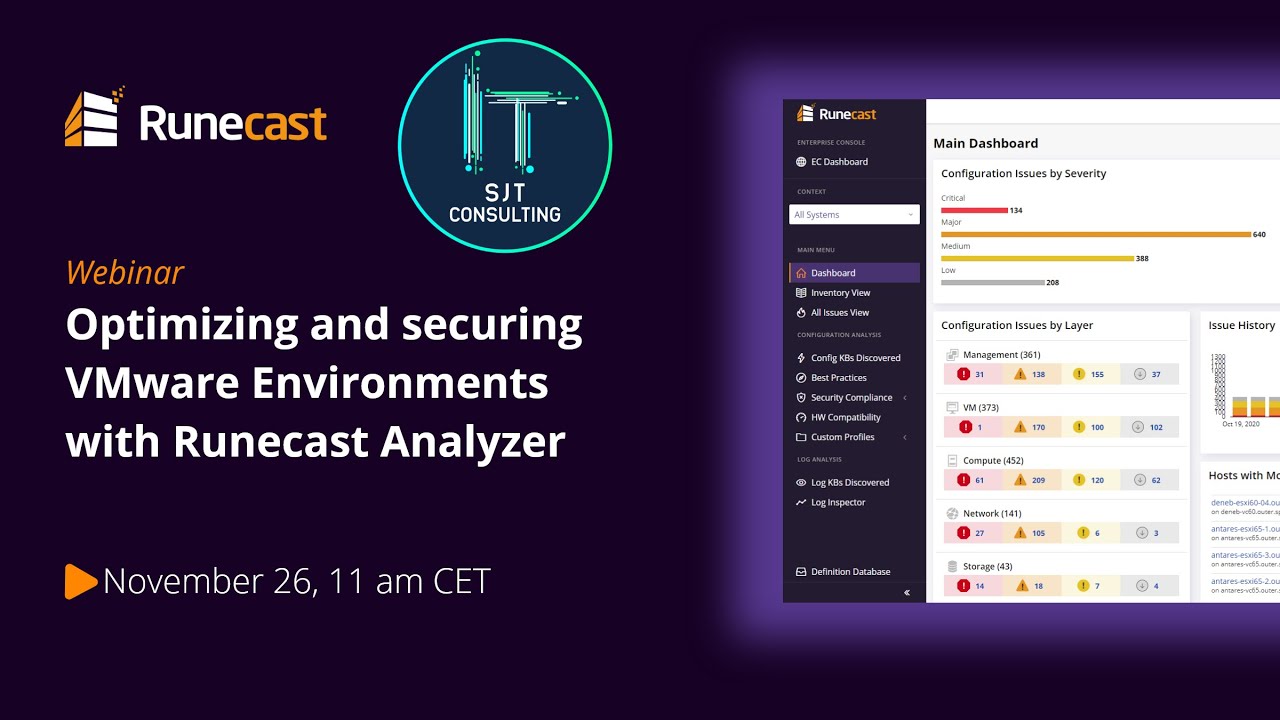 Optimizing and securing VMware Environments with Runecast Analyzer