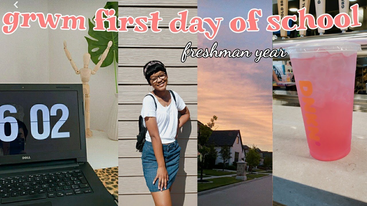 GRWM FIRST DAY OF SCHOOL 2022 + VLOG (college freshman)