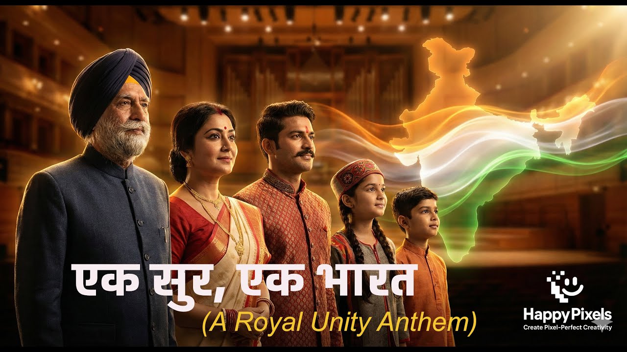 एक सुर, एक भारत | Royal Unity Anthem | Cinematic AI Symphony