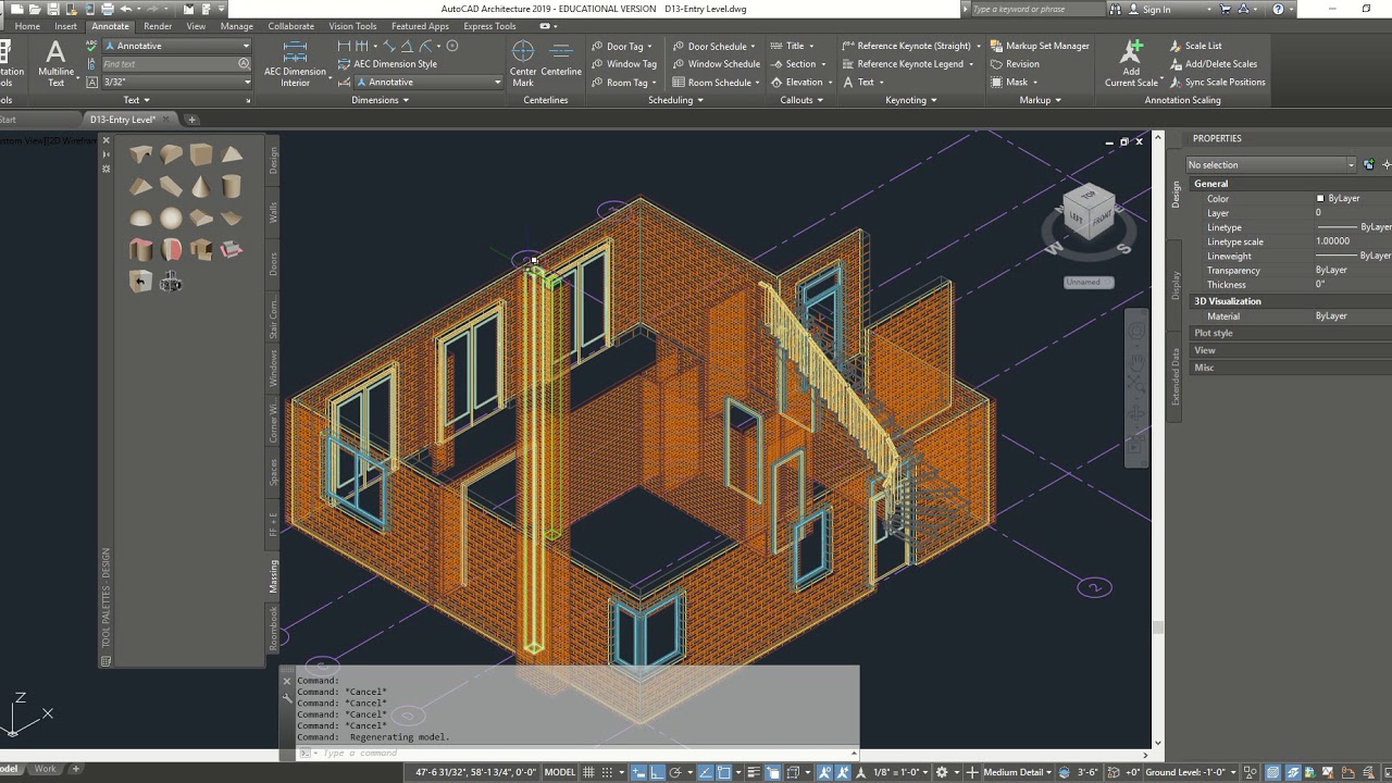 Autocad Architectural 2019 - Adding a  Chimney
