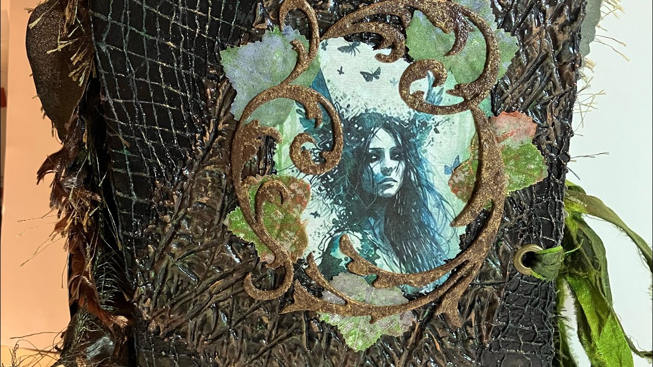 Dark Fairy Forest Junk Journal Flip Through- sold, thank you
