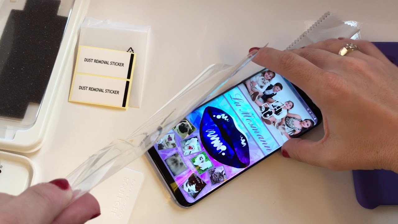 Aplicando a película da Samsung no meu Galaxy S8 Plus