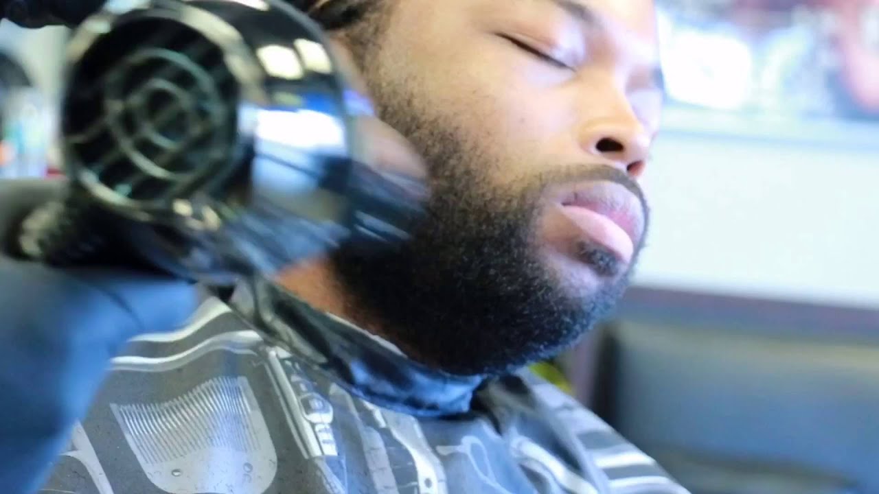 Hair Fiber enhanced Beard line-up.. |CuttBoss|
