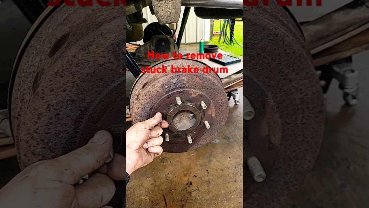 How to remove a stuck brake drum
