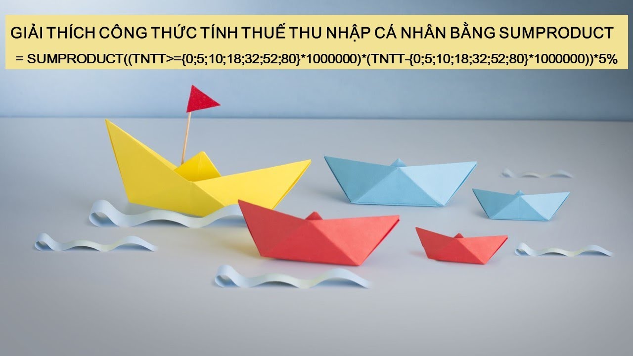Hành chính nhân sự_ Bài 46_GIẢI THÍCH CÔNG THỨC TÍNH THUẾ THU NHẬP CÁ NHÂN BẰNG SUMPRODUCT