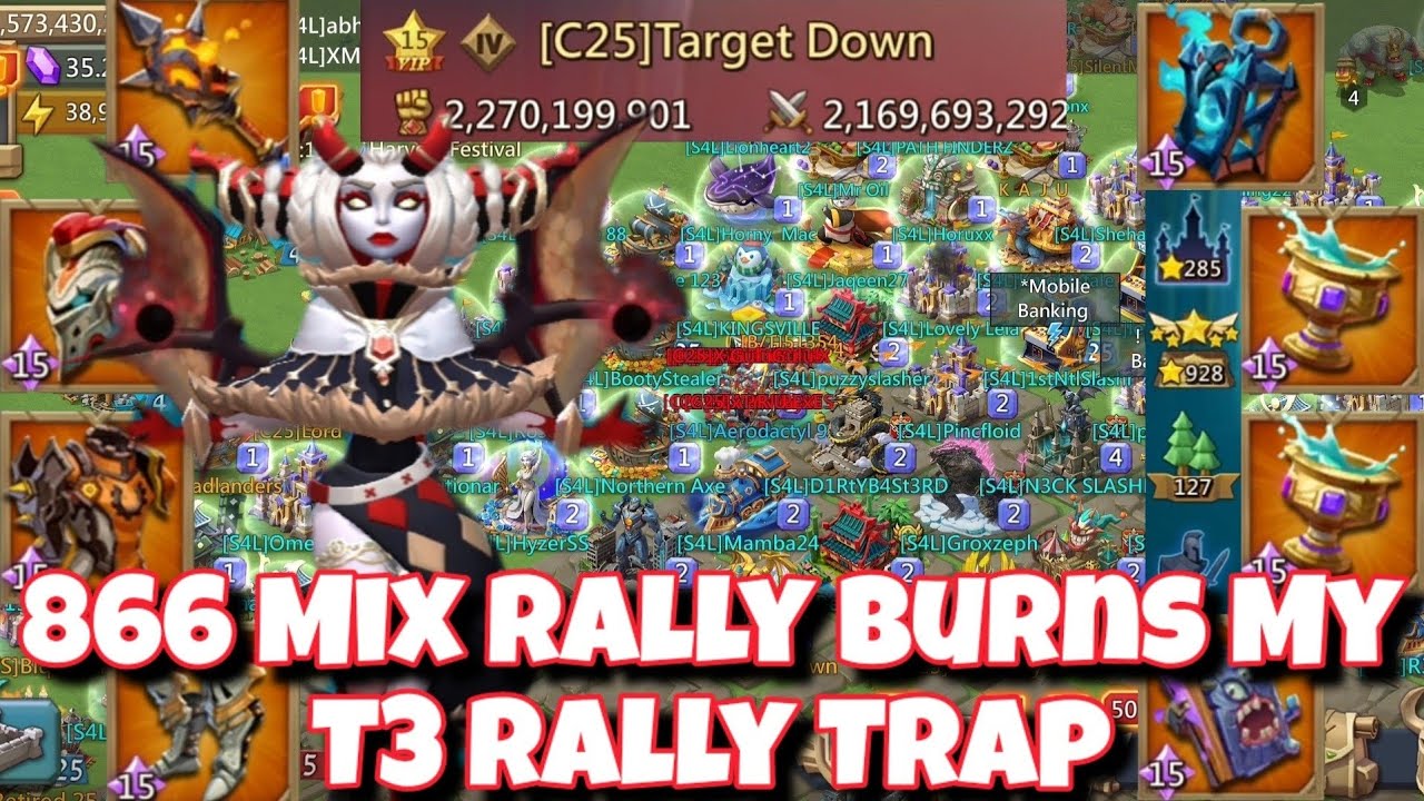2.4Mil T5s 14 3 3 Mix Rally Vs 35M T3 Rally Trap | Unbroken Wall 8 6 6 Mix Burns Me In Cav Phal